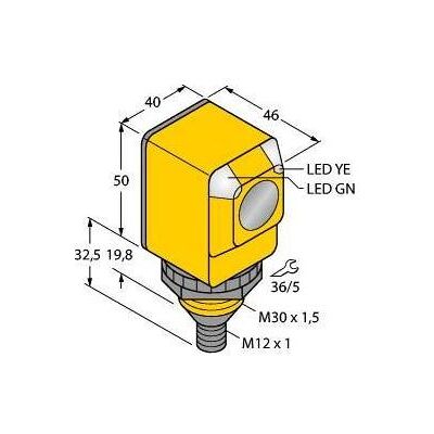 Turck, Bewegungsmelder, Optoelektronischer Sensor Reflexions-lichtschranke mit Polarisationsfilter (6 m) Turck, Bewegungsmelder, Optoelektronischer Sensor Reflexions-lichtschranke mit Polarisationsfilter (6 m)