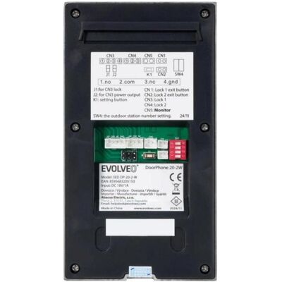 Evolveo, Klingel + Türsprechanlage, DoorPhone 20-2W - 2-wire video intercom with application for two households and 32GB memory (Kabelgebunden, WLAN) Evolveo, Klingel + Türsprechanlage, DoorPhone 20-2W - 2-wire video intercom with application for two households and 32GB memory (Kabelgebunden, WLAN)