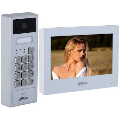 Dahua, Klingel + Türsprechanlage, KTX03 Wi-Fi / 2-Draht VIDEO-GEGENSPRECHANLAGE SET (Kabelgebunden, WLAN) Dahua, Klingel + Türsprechanlage, KTX03 Wi-Fi / 2-Draht VIDEO-GEGENSPRECHANLAGE SET (Kabelgebunden, WLAN)