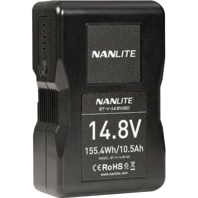 Nanlite, Zubehör Elektroinstallation, V-Mount-Akku BT-V-14.8V 160Wh Nanlite, Zubehör Elektroinstallation, V-Mount-Akku BT-V-14.8V 160Wh