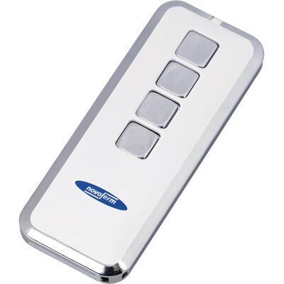 Novoferm, Zubehör Antriebstechnik, Garagentor Handsender Mini-Novotron 524 Design, 4 Kanal, Silber / Weiss (Handsender) Novoferm, Zubehör Antriebstechnik, Garagentor Handsender Mini-Novotron 524 Design, 4 Kanal, Silber / Weiss (Handsender)