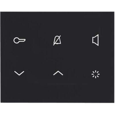 Elcom, Klingel + Türsprechanlage, ELCO REA125Y Innenstat. Audio 2D schwarz glänz. TOUCH (Kabelgebunden) Elcom, Klingel + Türsprechanlage, ELCO REA125Y Innenstat. Audio 2D schwarz glänz. TOUCH (Kabelgebunden)