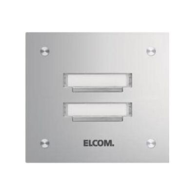 Elcom, Klingel + Türsprechanlage, ELCO KVM-2/1 ESTA Klingelplatte,V2A, Beleuchtet,Komplett, U Elcom, Klingel + Türsprechanlage, ELCO KVM-2/1 ESTA Klingelplatte,V2A, Beleuchtet,Komplett, U