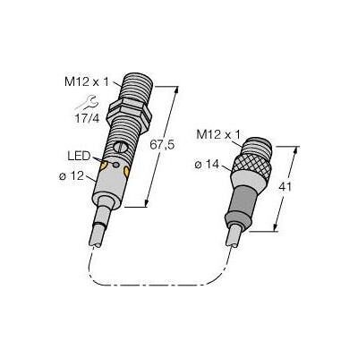 Turck, Bewegungsmelder, Opto Sensor Reflexionslichttaster M12NDQ5 Turck, Bewegungsmelder, Opto Sensor Reflexionslichttaster M12NDQ5