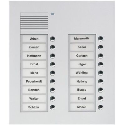TCS, Klingel + Türsprechanlage, PUK18/2-EN Audio AuÃenstation PUK 18 Tasten 2-spaltig UP (Drahtgebunden) TCS, Klingel + Türsprechanlage, PUK18/2-EN Audio AuÃenstation PUK 18 Tasten 2-spaltig UP (Drahtgebunden)
