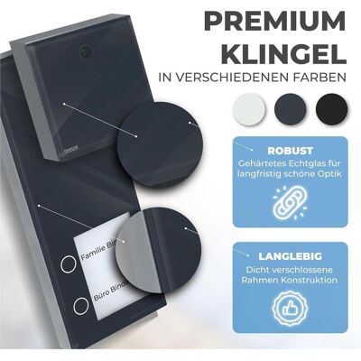 Doorline, Klingel + Türsprechanlage, Video-Türklingel mit Kamera und App-Steuerung (App, Kabelgebunden, WLAN) Doorline, Klingel + Türsprechanlage, Video-Türklingel mit Kamera und App-Steuerung (App, Kabelgebunden, WLAN)