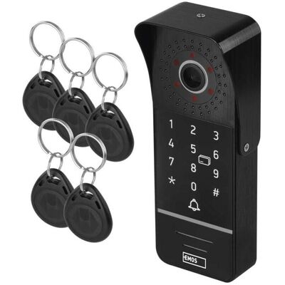 Emos, Klingel + Türsprechanlage, Farb-Türkameraeinheit EM-10AHD KEY-1 (Kabelgebunden) Emos, Klingel + Türsprechanlage, Farb-Türkameraeinheit EM-10AHD KEY-1 (Kabelgebunden)