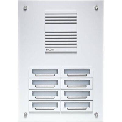 Elcom, Klingel + Türsprechanlage, UP-Türstation TUP-4/2RAL 9016 Elcom, Klingel + Türsprechanlage, UP-Türstation TUP-4/2RAL 9016