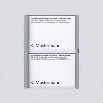 Siedle, Zubehör Gebäudesicherheit, S. & Soehne Namensschild titan-met kpl f.TM 612-2 TM 200029789- Siedle, Zubehör Gebäudesicherheit, S. & Soehne Namensschild titan-met kpl f.TM 612-2 TM 200029789-
