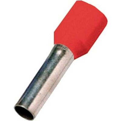 Intercable, Kabelverbindung, Isoleret terminalrør rød 35mm2 L=16mm - (50 stk.) Intercable, Kabelverbindung, Isoleret terminalrør rød 35mm2 L=16mm - (50 stk.)