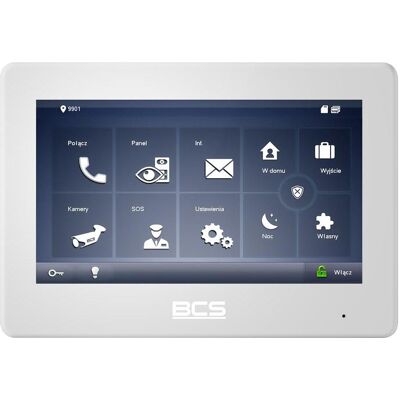 BCS, Klingel + Türsprechanlage, BCS-MON7600W-2 Dual-System Video Monitor mit TCP/IP/SIP Gegensprechanlage (Ethernet, Kabelgebunden, WLAN) BCS, Klingel + Türsprechanlage, BCS-MON7600W-2 Dual-System Video Monitor mit TCP/IP/SIP Gegensprechanlage (Ethernet, Kabelgebunden, WLAN)