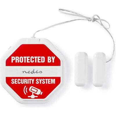 Nedis, Einbruchschutz + Alarmanlage, Doorstep Window Alarm Battery Powered 2X CR2032 85 dB White Nedis, Einbruchschutz + Alarmanlage, Doorstep Window Alarm Battery Powered 2X CR2032 85 dB White