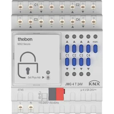 Theben, Aktor, JMG 4 T 24V KNX (Rolladenaktor) Theben, Aktor, JMG 4 T 24V KNX (Rolladenaktor)