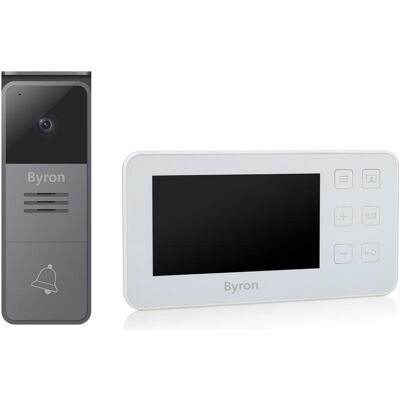 Byron DIC-25512 Video-Intercom-System - 4,3" - Anthrazit, Schwarz, Weiß Byron DIC-25512 Video-Intercom-System - 4,3" - Anthrazit, Schwarz, Weiß