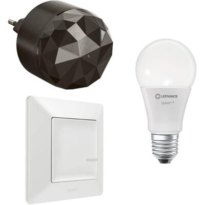 Legrand, Lichtschalter + Storenschalter, Smart Lighting with Netatmo Starter-Kit: Gateway, Wandsender, Glühbirne Classic 199306 Legrand, Lichtschalter + Storenschalter, Smart Lighting with Netatmo Starter-Kit: Gateway, Wandsender, Glühbirne Classic 199306