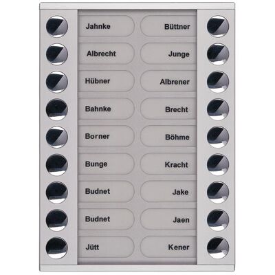 TCS, Klingel + Türsprechanlage, PET18-EN/04 Audio AuÃenstation Erweiterung für PES/VPES 18 Tasten 2-reihig A TCS, Klingel + Türsprechanlage, PET18-EN/04 Audio AuÃenstation Erweiterung für PES/VPES 18 Tasten 2-reihig A