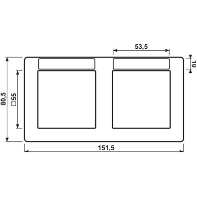 JUNG, Zubehör Schalterprogramm, Einbaurahmen 2f ws glz ho AS / AS 500 AS5820BFINA JUNG, Zubehör Schalterprogramm, Einbaurahmen 2f ws glz ho AS / AS 500 AS5820BFINA