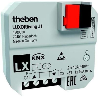 Theben, Aktor, LUXORliving J1 (Rolladenaktor) Theben, Aktor, LUXORliving J1 (Rolladenaktor)