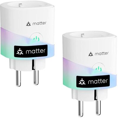 Meross, Smart Plug, Matter Smart Wi-Fi Plug with Energy Monitor (4 Pack) MSS315 Meross, Smart Plug, Matter Smart Wi-Fi Plug with Energy Monitor (4 Pack) MSS315