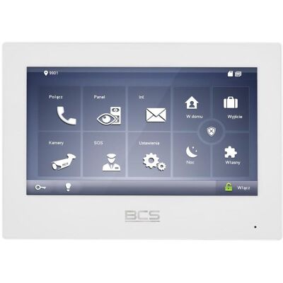 BCS, Klingel + Türsprechanlage, BCS-MON7700W-S IP-Videoüberwachung mit Gegensprechfunktion (Kabelgebunden, WLAN) BCS, Klingel + Türsprechanlage, BCS-MON7700W-S IP-Videoüberwachung mit Gegensprechfunktion (Kabelgebunden, WLAN)
