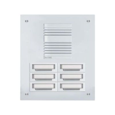 Elcom, Klingel + Türsprechanlage, ELCO TUP-6/2RAL 9016 Aluminium-Türstation,Zentrataster,Spezi Elcom, Klingel + Türsprechanlage, ELCO TUP-6/2RAL 9016 Aluminium-Türstation,Zentrataster,Spezi
