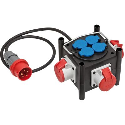 Brennenstuhl Baustromverteiler, Kompakter robuster Stromeverteiler für dauerhaften Ausseneinsatz Brennenstuhl Baustromverteiler, Kompakter robuster Stromeverteiler für dauerhaften Ausseneinsatz