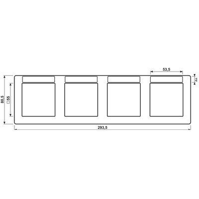 JUNG, Zubehör Schalterprogramm, Einbaurahmen 4f ws glz ho AS / AS 500 AS5840BFINA JUNG, Zubehör Schalterprogramm, Einbaurahmen 4f ws glz ho AS / AS 500 AS5840BFINA