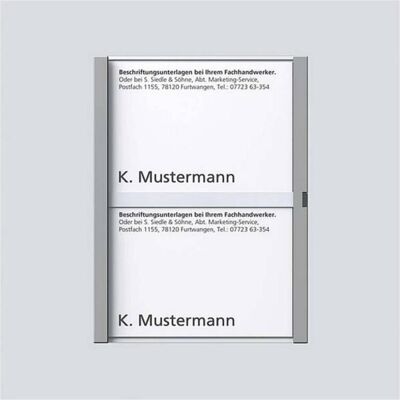 Siedle, Zubehör Gebäudesicherheit, S. & Soehne Namensschild titan-met kpl f.TM 611-2 TM 200029040- Siedle, Zubehör Gebäudesicherheit, S. & Soehne Namensschild titan-met kpl f.TM 611-2 TM 200029040-
