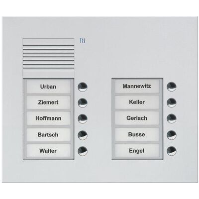 TCS, Klingel + Türsprechanlage, PUK10/2-EN Audio AuÃenstation PUK 10 Tasten 2-spaltig UP (Drahtgebunden, Kabelgebunden) TCS, Klingel + Türsprechanlage, PUK10/2-EN Audio AuÃenstation PUK 10 Tasten 2-spaltig UP (Drahtgebunden, Kabelgebunden)