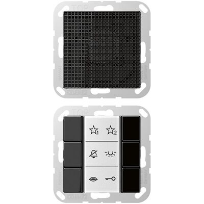 JUNG, Klingel + Türsprechanlage, JG SIAIA6SW Audio-Innenstation (Kabelgebunden) JUNG, Klingel + Türsprechanlage, JG SIAIA6SW Audio-Innenstation (Kabelgebunden)