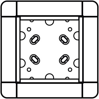 Ritto, Klingel + Türsprechanlage, 1881170 Portier UP-Rahmen 1-fach weiss 141x141x7mm Ritto, Klingel + Türsprechanlage, 1881170 Portier UP-Rahmen 1-fach weiss 141x141x7mm
