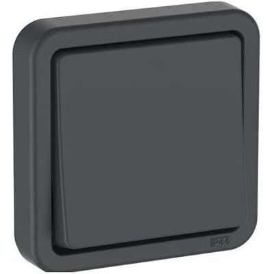 LK, Zubehör Elektroinstallation, OPUS 74 afbryder 1-polet IP44, antracitgrå LK, Zubehör Elektroinstallation, OPUS 74 afbryder 1-polet IP44, antracitgrå