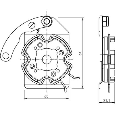 Rademacher, Zubehör Antriebstechnik, Click-Antriebslager 4015K-17 - für heroal Vorbauelemente, rechts, Rechtssausführung. Pass (Lagergehäuse) Rademacher, Zubehör Antriebstechnik, Click-Antriebslager 4015K-17 - für heroal Vorbauelemente, rechts, Rechtssausführung. Pass (Lagergehäuse)