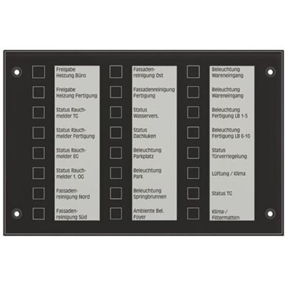 Jung MBT 2424 SW - KNX Melde- und Bedientableau Glas schwarz Jung MBT 2424 SW - KNX Melde- und Bedientableau Glas schwarz
