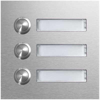 Elcom, Klingel + Türsprechanlage, ELCO CZM-130 Edelstahl Modul, Tastermodul, Anzahl Taster 3 (Kabelgebunden) Elcom, Klingel + Türsprechanlage, ELCO CZM-130 Edelstahl Modul, Tastermodul, Anzahl Taster 3 (Kabelgebunden)