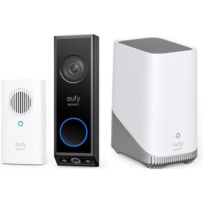 eufy, Klingel + Türsprechanlage, E340 mit Chime + Homebase 3 S380 (WLAN) eufy, Klingel + Türsprechanlage, E340 mit Chime + Homebase 3 S380 (WLAN)