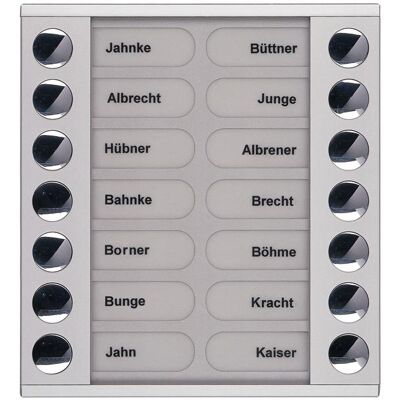 TCS, Klingel + Türsprechanlage, Tür Control Audioaussenstation 2-reihig PET14-EN/04 (Kabelgebunden) TCS, Klingel + Türsprechanlage, Tür Control Audioaussenstation 2-reihig PET14-EN/04 (Kabelgebunden)