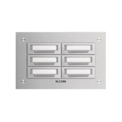 Elcom, Klingel + Türsprechanlage, UP-Klingelplatte KUP-6/2 EV1 Elcom, Klingel + Türsprechanlage, UP-Klingelplatte KUP-6/2 EV1