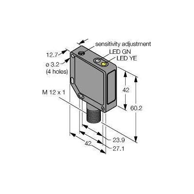 Turck, Bewegungsmelder, Optoelektronischer Sensor Einweglicht-schranke Sender QM426EQ (10 m) Turck, Bewegungsmelder, Optoelektronischer Sensor Einweglicht-schranke Sender QM426EQ (10 m)