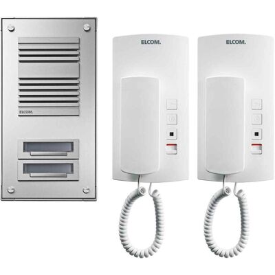Elcom, Klingel + Türsprechanlage, ELCO ASP-2EL Antivandal-Audioset AP 2WE 100.072.1 alu Elcom, Klingel + Türsprechanlage, ELCO ASP-2EL Antivandal-Audioset AP 2WE 100.072.1 alu