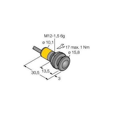 Turck, Bewegungsmelder, Opto Sensor Einweglichtschranke Sender SB12TE1 (1.50 m) Turck, Bewegungsmelder, Opto Sensor Einweglichtschranke Sender SB12TE1 (1.50 m)