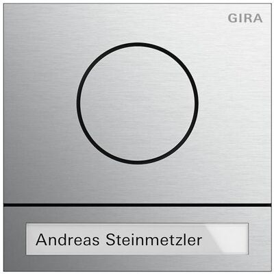 Gira, Klingel + Türsprechanlage, Türstationsmod. System 106 Aluminium 5565926 (Kabelgebunden) Gira, Klingel + Türsprechanlage, Türstationsmod. System 106 Aluminium 5565926 (Kabelgebunden)