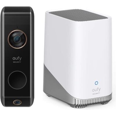 eufy, Klingel + Türsprechanlage, Video Deurbel Dual 2 Pro - Inclusief HomeBase 3 - Deurbelset - dubbele camera eufy, Klingel + Türsprechanlage, Video Deurbel Dual 2 Pro - Inclusief HomeBase 3 - Deurbelset - dubbele camera