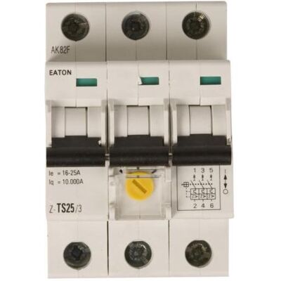 Eaton Z-TS25/3 Schutzschalter - 16-25A - IP20 Eaton Z-TS25/3 Schutzschalter - 16-25A - IP20