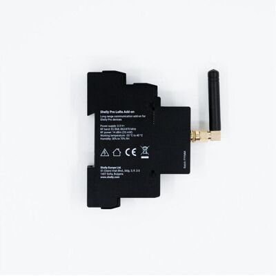 Shelly Pro LoRa Add-on, Smart Home Hub, Schwarz Shelly Pro LoRa Add-on, Smart Home Hub, Schwarz