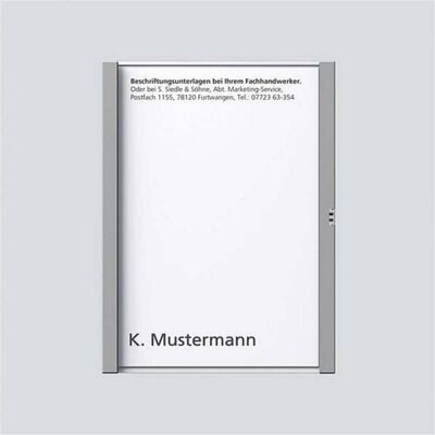 Siedle, Zubehör Gebäudesicherheit, S. & Soehne Namensschild titan-met kpl f.TM 611-1 TM 200029036- Siedle, Zubehör Gebäudesicherheit, S. & Soehne Namensschild titan-met kpl f.TM 611-1 TM 200029036-