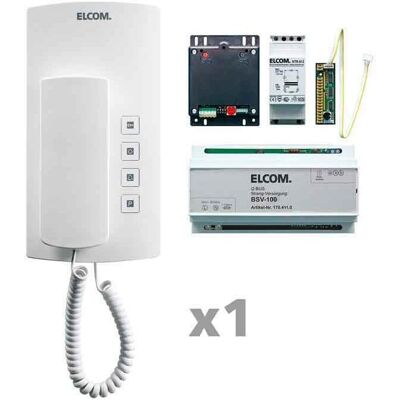 Elcom, Klingel + Türsprechanlage, ELCO AKB-01I2-BUSKIT i2-Bus Audio- Kit 1Teilnehme (Kabelgebunden) Elcom, Klingel + Türsprechanlage, ELCO AKB-01I2-BUSKIT i2-Bus Audio- Kit 1Teilnehme (Kabelgebunden)