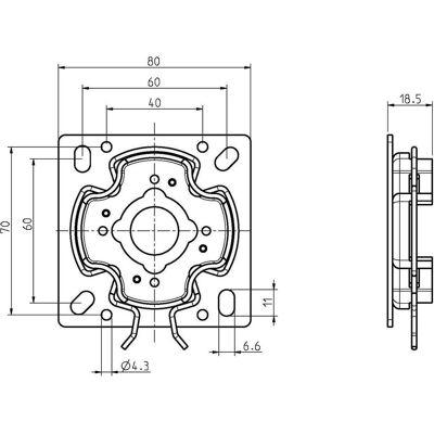 Rademacher, Zubehör Antriebstechnik, Click-Universalantriebslager 4015K-05 - zur Befestigung am Mauerwerk oder in Vorbau-/Aufs (Lagergehäuse) Rademacher, Zubehör Antriebstechnik, Click-Universalantriebslager 4015K-05 - zur Befestigung am Mauerwerk oder in Vorbau-/Aufs (Lagergehäuse)