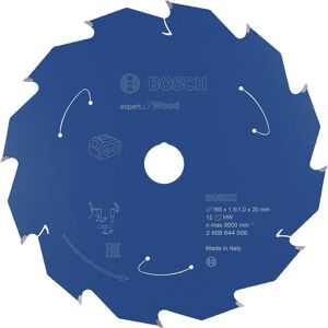 Bosch Professional Zubehör, Sägeblatt, Akku-Kreissägeblatt Expert for Wood, 165 x 1,5/1 x 20, 12 Zähne Bosch Professional Zubehör, Sägeblatt, Akku-Kreissägeblatt Expert for Wood, 165 x 1,5/1 x 20, 12 Zähne