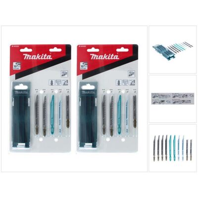 Makita, Sägeblatt, Stichsägeblatt Sortiment B 2 Stk. ( 2x B-44426 ) 20 tlg. für Holz / Kunststoff / Metall / Par Makita, Sägeblatt, Stichsägeblatt Sortiment B 2 Stk. ( 2x B-44426 ) 20 tlg. für Holz / Kunststoff / Metall / Par